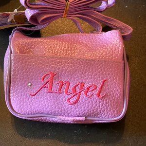 LILAC PURSE FOR LITTLE ANGEL CUTE ZIPPER SHOULDER